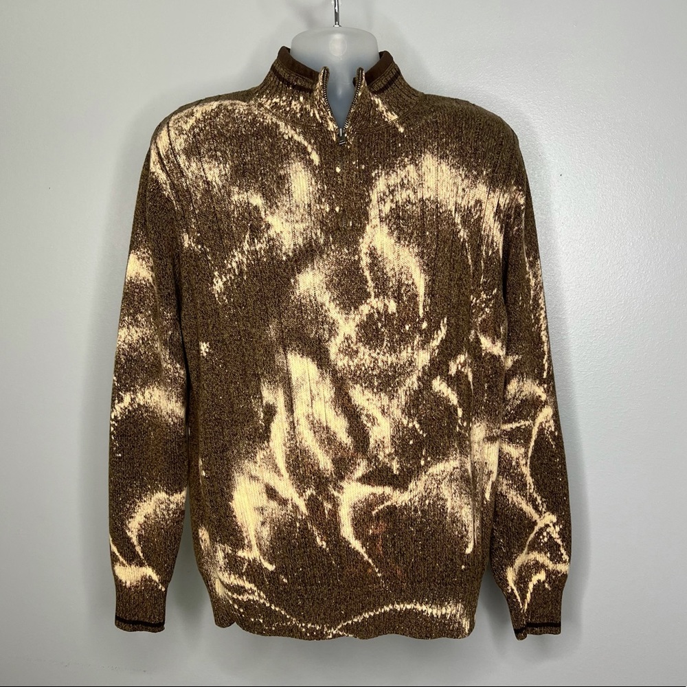 Brown acid wash men’s sweater by Dockers